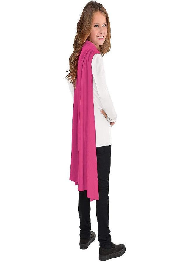 Amscan Amscan Pink Cape Costumes For Kids & Adults - 30", 1 Pc | Great Superhero Capes Perfect Halloween Costumes For Boys | Great For Party Dress Up Clothes, Party Supplies - One Size Fits Most  - Image 2