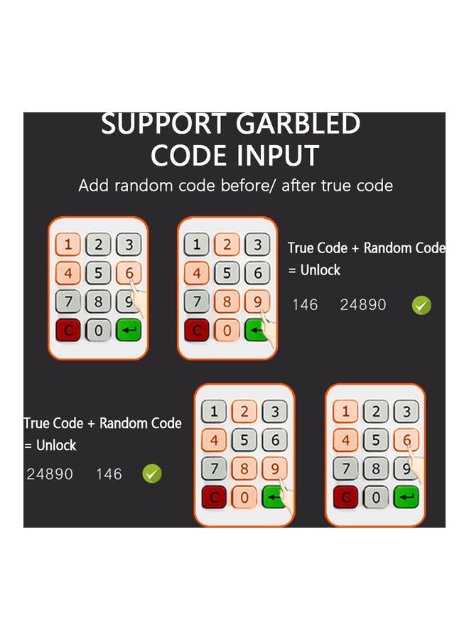 Electronic Cabinet Lock Keypad Silver 12.50x5.70x7.20cm - Image 5