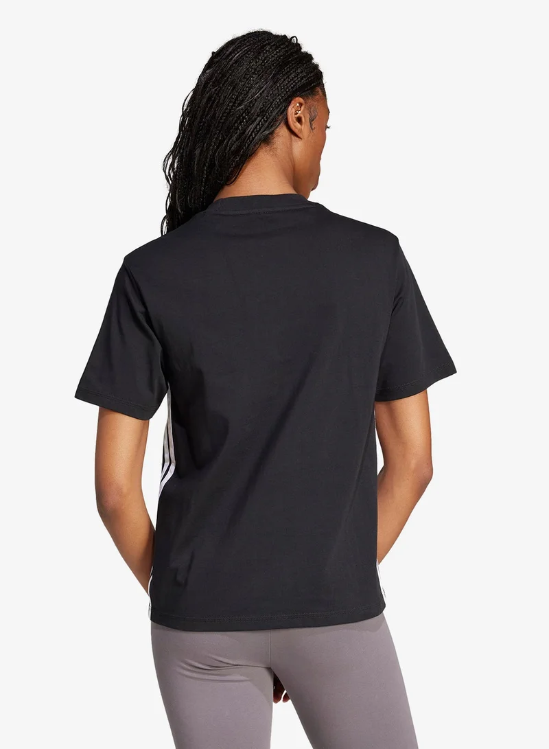 Adidas Essential 3 Stripe T-Shirt