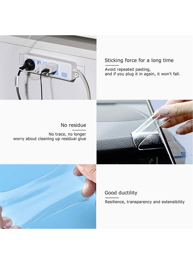 Multipurpose Heavy Duty Double Sided Nano Tape, Strong Hold, Removable and Waterproof Mounting Adhesive for Home, No Residue for Walls, Posters, Crafts, Photos, 3m - Image 3