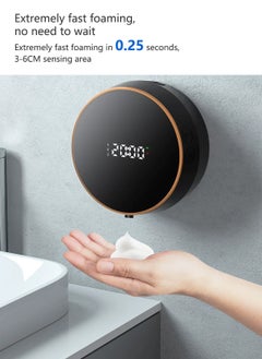 Sharpdo Wall-Mounted Automatic Sensor Soap Dispenser Hand Wash, 3-Speed Adjustment of Foaming, IPX5 Waterproof, Suitable for Bathroom/Toilet/Kitchen  - Image 3