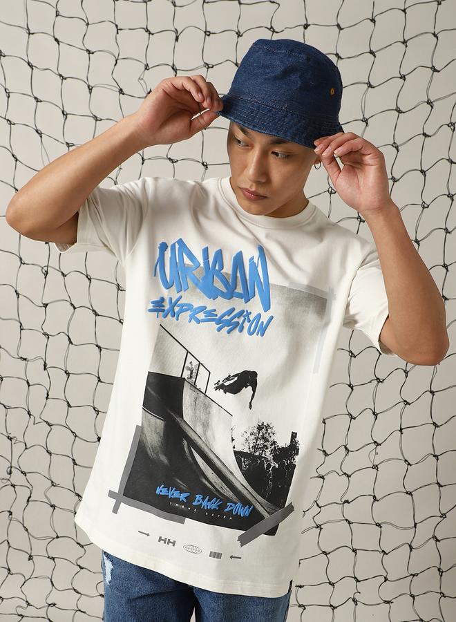 Hubberholme Men Printed Graphic Relaxed Fit T-Shirt - Image 2