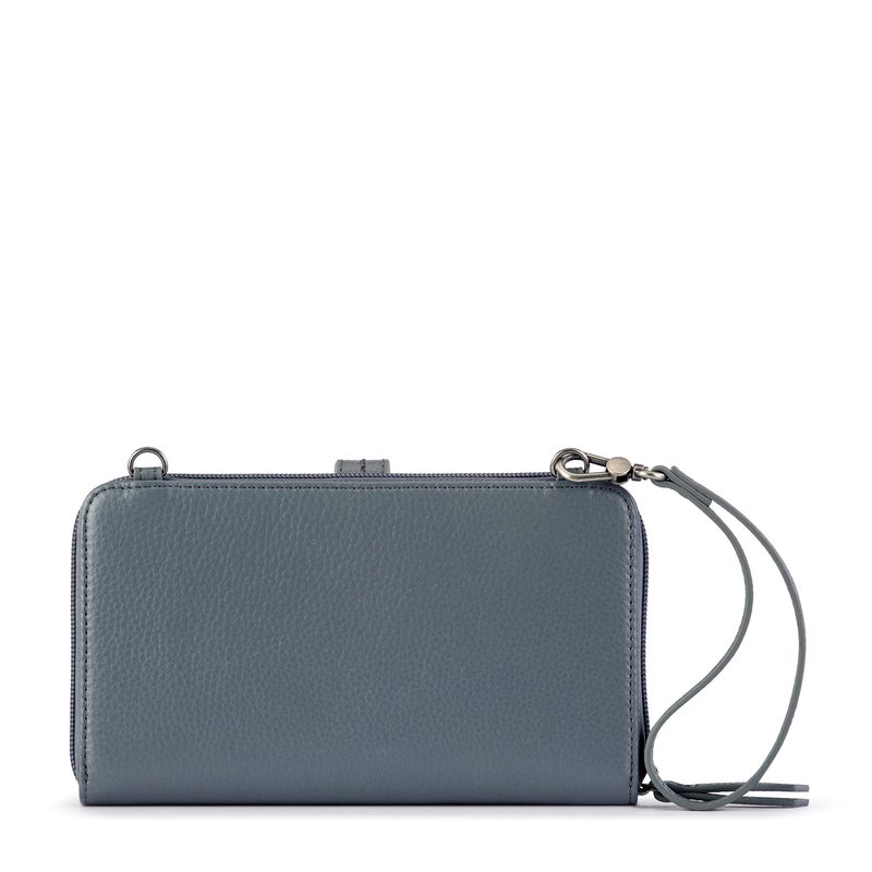 Sakroots Large Smartphone Crossbody in Canvas, Detachable Wristlet Strap, Tobacco Batik World Woven - Image 4