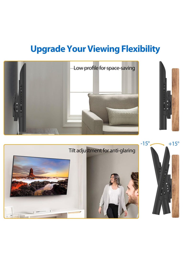 FlashHawk Tilt TV Stand for 26-65'' Screen,TV Wall Mount for Living Room, Lounge, Lobby, Restaurants,Load Capacity 110lbs,Max Vesa 400 x 400mm  - Image 5
