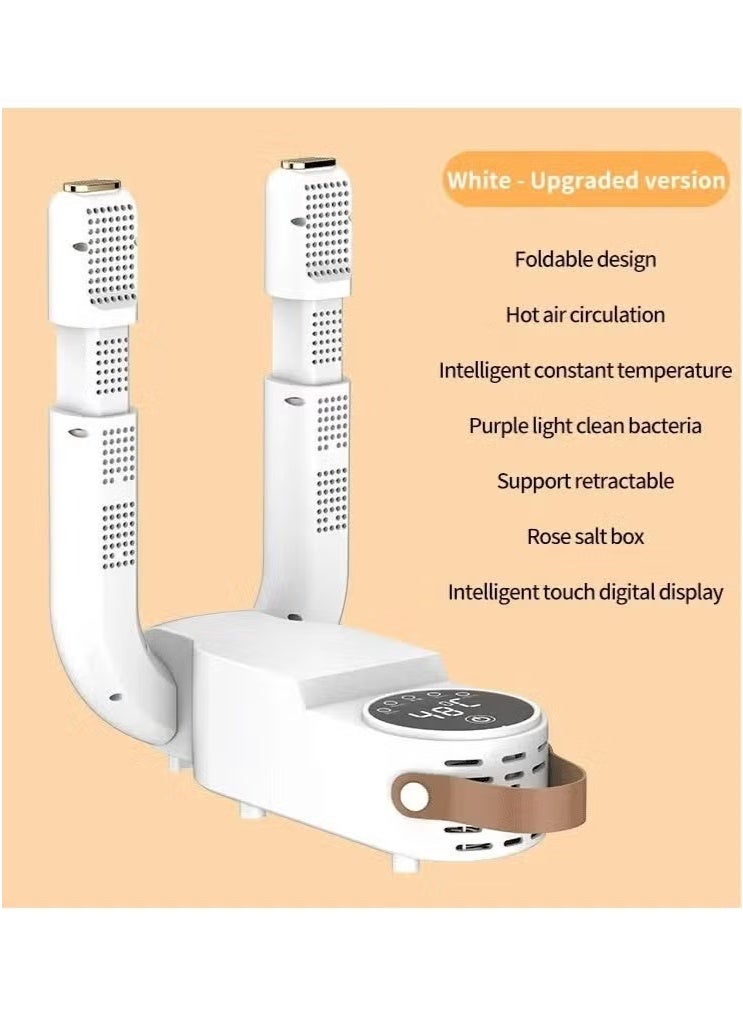 Hamzone Electric Shoe Dryer and Deodorizer, Foldable & Retractable Shoe Warmer with Hot Air Circulation, Adjustable Rack for Boots, Sneakers, Gloves – Fast Drying & Odor Control - Image 3