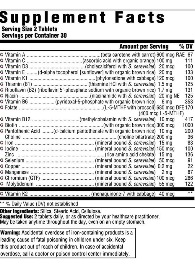 Innate Response Formulas , Women's Multivitamin, Daily Vitamin, Non-GMO, 60 Tablets (30 Servings)  - Image 2