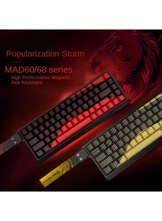 MADLIONS Hikite Madlions MAD 60 HE Wired Magnetic Mechanical Gaming Keyboard RGB 60% with Adjustable Actuation, Quick Switch Mode, 16 Million Colors RGB Lighting for PC/Mac Black - Image 3