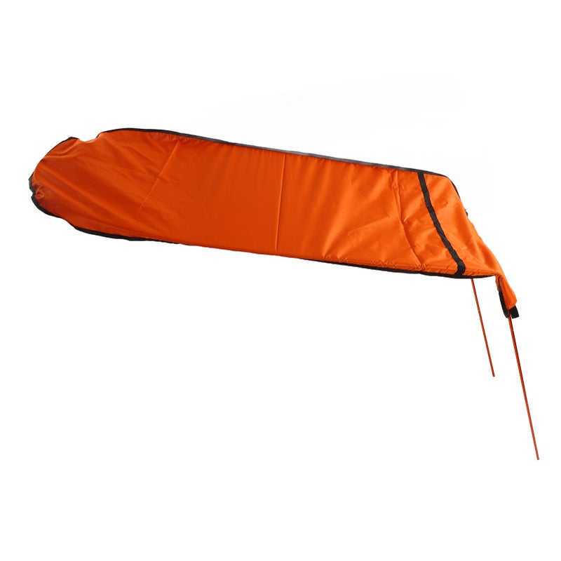 Kayak Sun Shade Canopy Waterproof Oxford Fabric Foldable Easy to Install Portable Kayak Sunshade Awning for Boat Canoe Black - Image 2