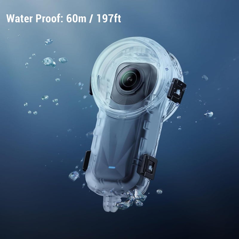 60M Waterproof Dive Case For X5 With Stand Anti Fog Sheets For Underwater Photography Diving Surfing Snorkeling - Image 3