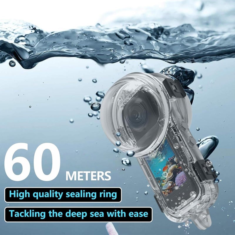 60M Waterproof Dive Case For X5 With Stand Anti Fog Sheets For Underwater Photography Diving Surfing Snorkeling - Image 4