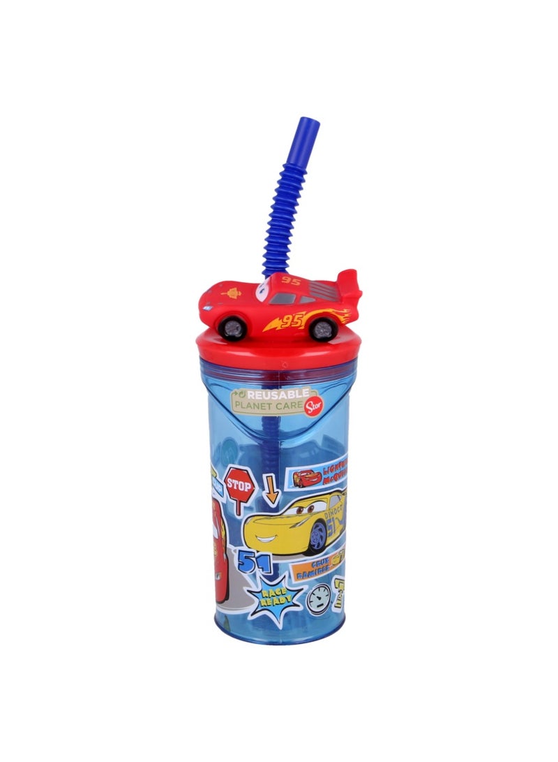 Pixar 3D FIGURINE TUMBLER 360 ML CARS STICKERS - Image 1