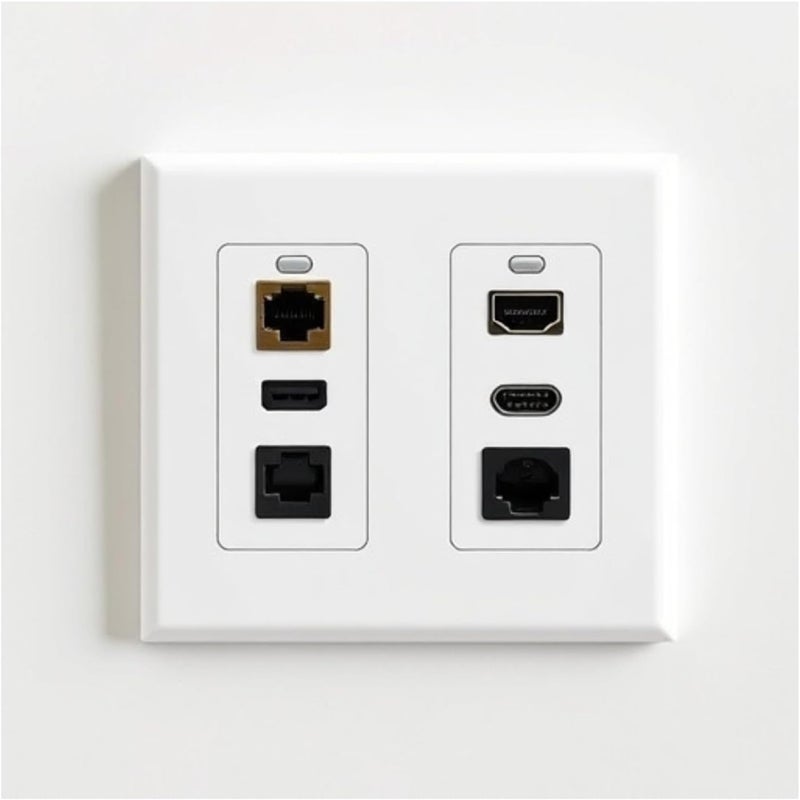 SATMAXIMUM 10 Pack 2-Gang Wall Plate Cover, Dual Gang Rectangular Frame for Switches, Outlets or Low Voltage Inserts, White - Image 2