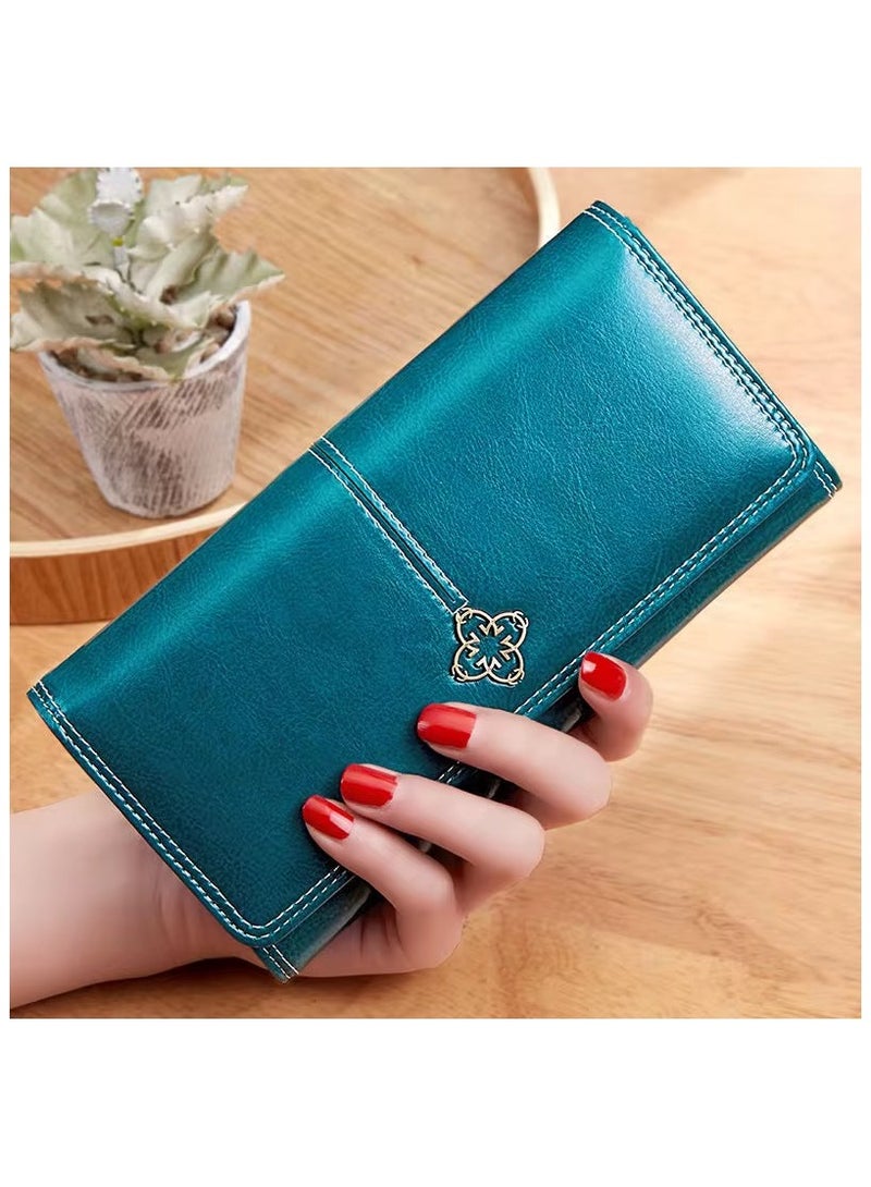 محفظة نسائية محفظة أنيقة فاخرة للنساء محفظة كلاتش أنيقة مع حامل بطاقات