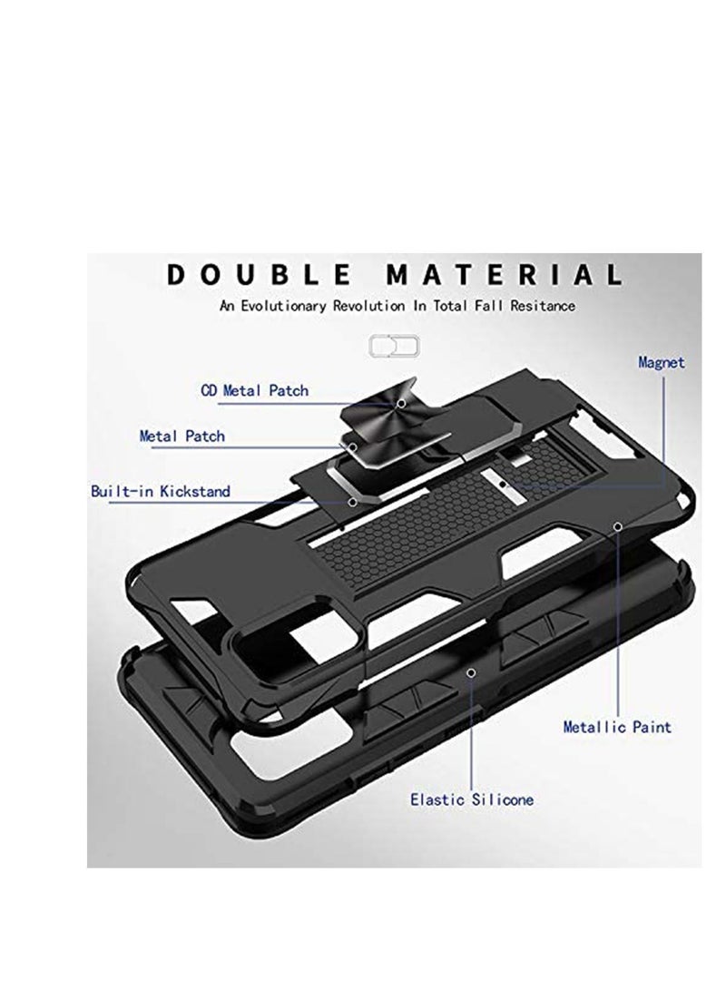 Y&D Galaxy A715G Version Hard Case - Rugged Cover Shockproof Magnetic Kickstand Hybrid TPU PC - Image 3