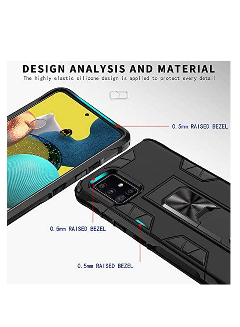 Y&D Galaxy A715G Version Hard Case - Rugged Cover Shockproof Magnetic Kickstand Hybrid TPU PC - Image 2
