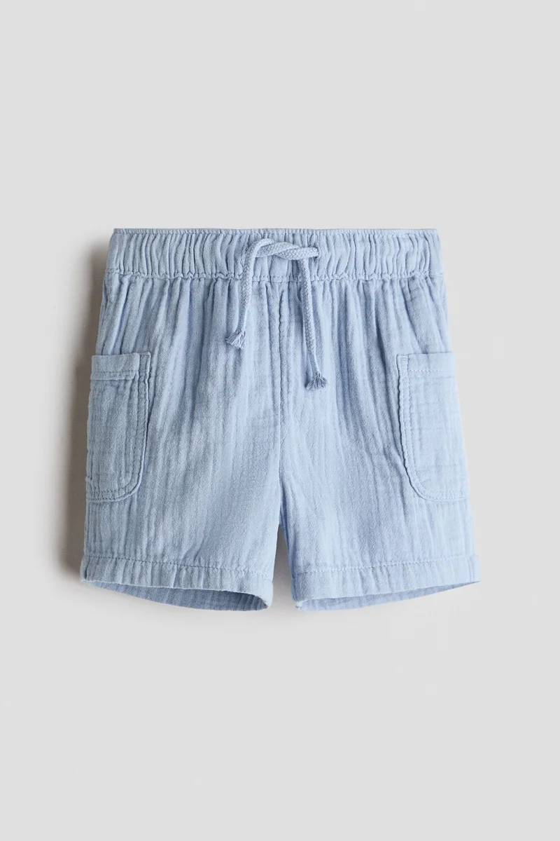 H&M Cotton muslin shorts