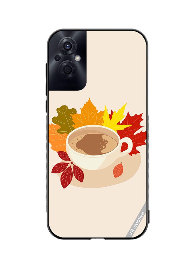 VR CREATIVE Protective Case Cover For Oppo Reno8 Z A Cup Of Coffee With Colorful Design Multicolour - Image 1