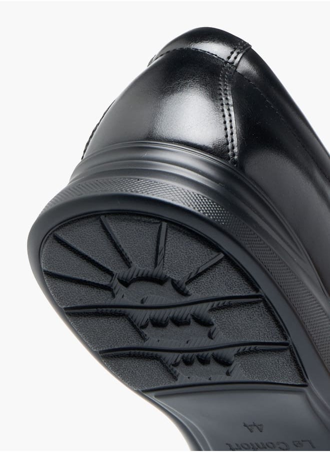 Le Confort Mens Solid Derby Shoes With Lace-Up Closure  - Image 5