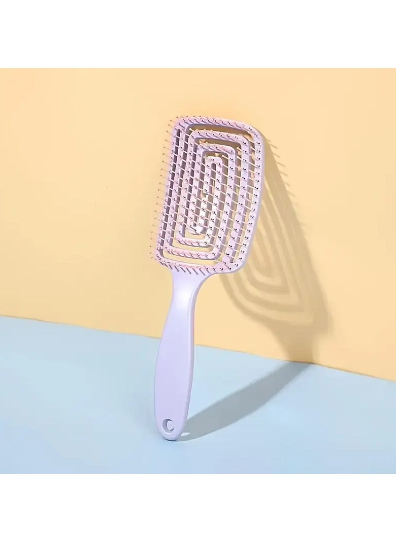 Goolsky 1pcs Hollow Out Hair Comb Anti Static Detangling Hair Comb Fluffy Hair Styling Comb For All Hair Types  - Image 2