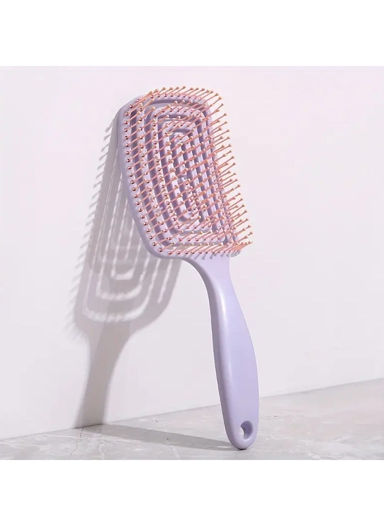 Goolsky 1pcs Hollow Out Hair Comb Anti Static Detangling Hair Comb Fluffy Hair Styling Comb For All Hair Types  - Image 3