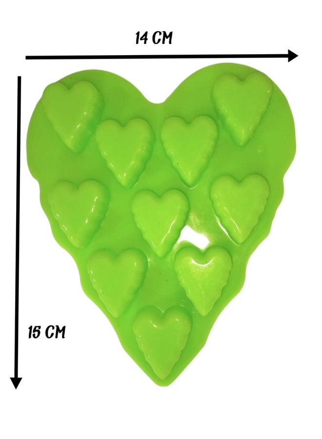 BAKERS 4U 10 cavvaty Heart Shape Silicon Chocolate Mold - Image 2