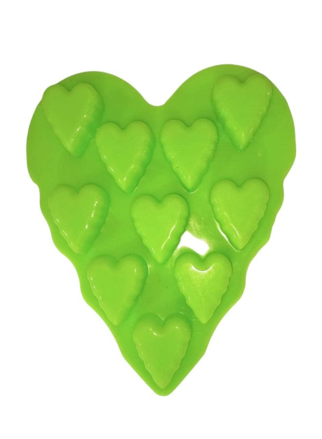 BAKERS 4U 10 cavvaty Heart Shape Silicon Chocolate Mold - Image 1
