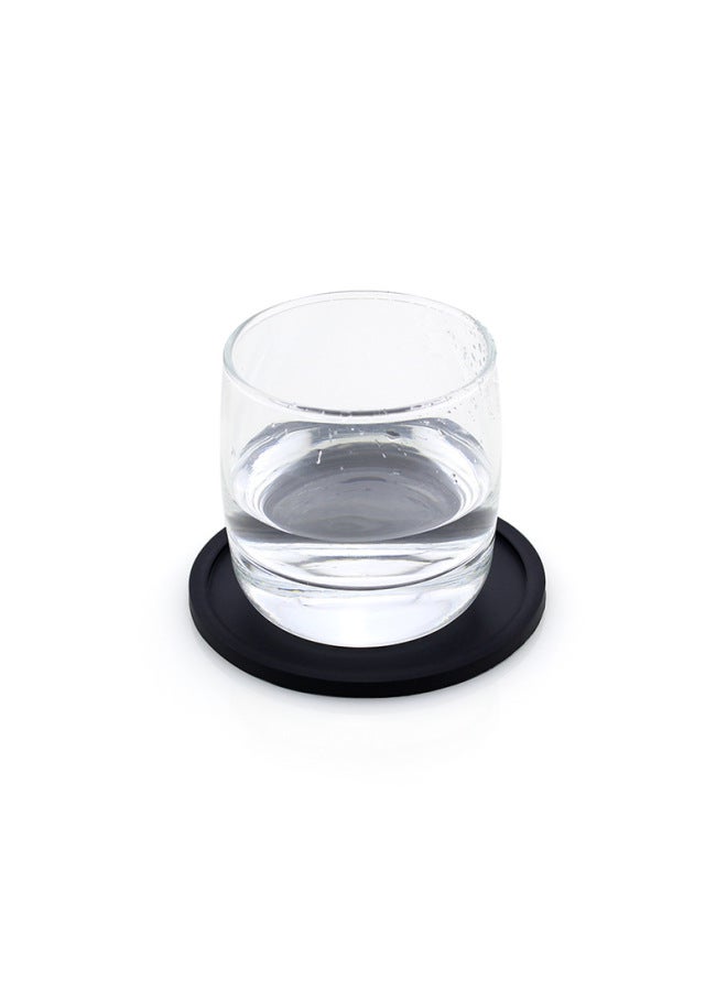 Direct Supply 10cm Round Black Gray Silicone Coaster With Anti-overflow Ring Heat-resistant Coaster Food Grade Non-slip Coaster-Color:Gray-Specifications:10cm*0.3cm  - Image 4