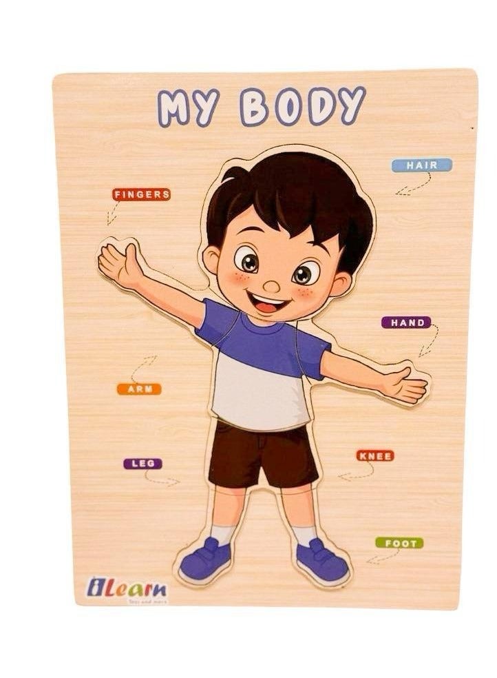 iLearn Boy body clothes wooden puzzle - Image 2