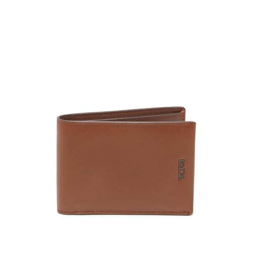 TUMI - Nassau Slim Single Billfold Wallet - Card Holder Wallet for Men & Women - RFID Wallet Protection - Nappa Leather Material - Cognac - Image 1
