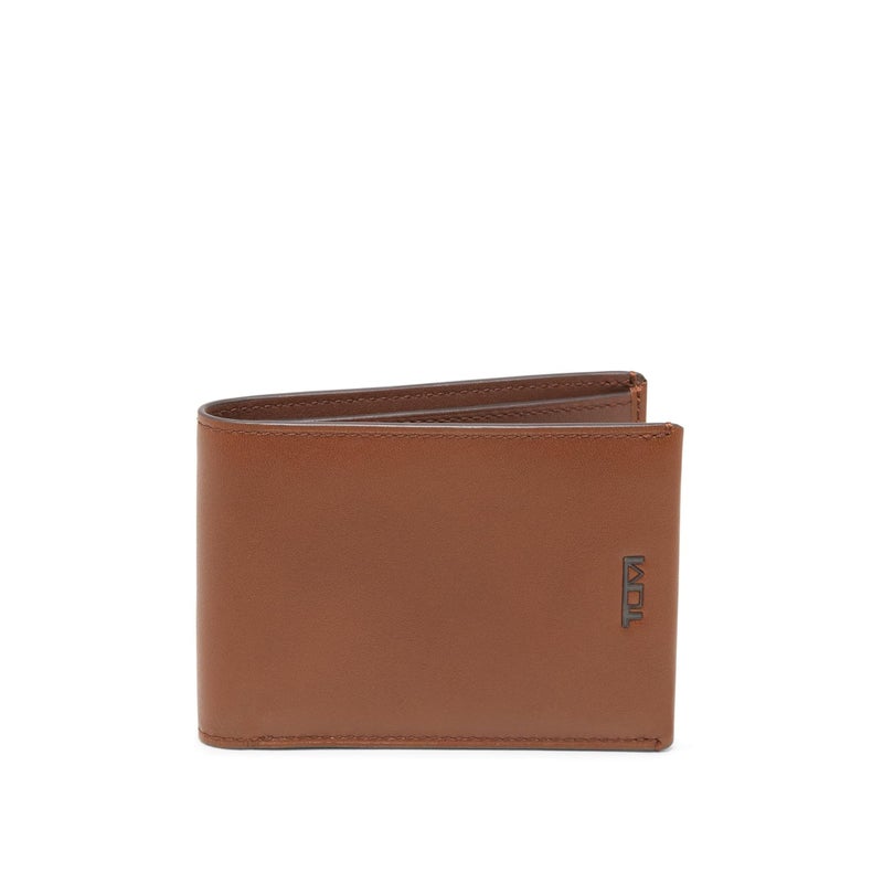 TUMI - Nassau Slim Single Billfold Wallet - Card Holder Wallet for Men & Women - RFID Wallet Protection - Nappa Leather Material - Cognac - Image 4