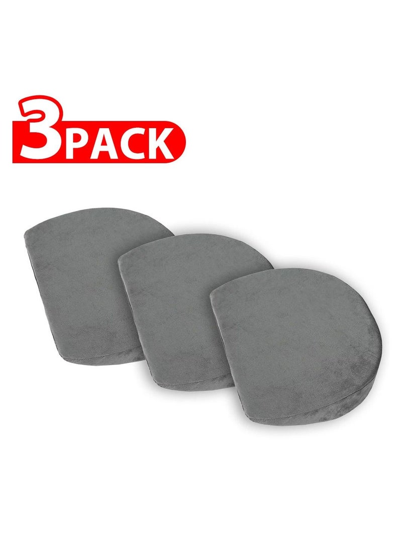 CATANES Pregnancy 3 Pack Pillow Wedge For Sleeping belly Support, Maternity Wedge Pillow Dark Grey  - Image 1