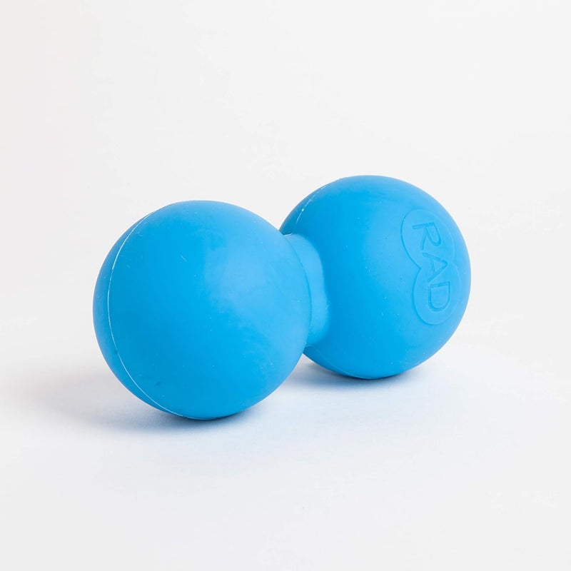 RAD Roller XL I Deep Tissue Peanut Massage Tool for Neck, Upper Back, Thoracic Spine, Psoas, Quads and Hamstring Self Myofascial Release, Massage and Mobility in Soft Density I Blue - Image 4