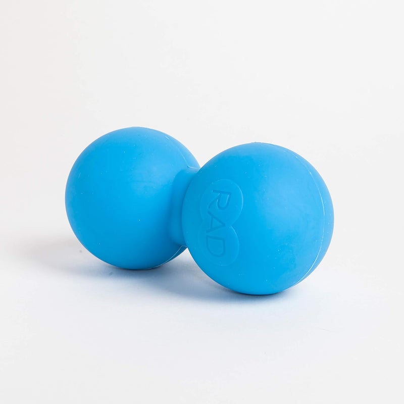 RAD Roller XL I Deep Tissue Peanut Massage Tool for Neck, Upper Back, Thoracic Spine, Psoas, Quads and Hamstring Self Myofascial Release, Massage and Mobility in Soft Density I Blue - Image 2