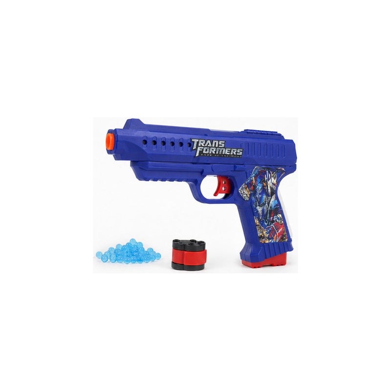 Transformers Water Blaster Toy Gun with Water Beads for Kids, Blue - Image 2