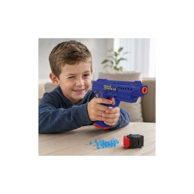 Transformers Water Blaster Toy Gun with Water Beads for Kids, Blue - Image 3
