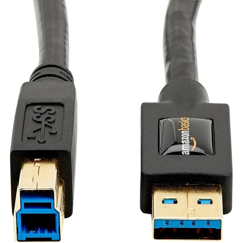 AmazonBasics USB 3.0 Cable - A-Male to B-Male Adapter Cord - 3 Feet (0.9 Meters) - Image 2
