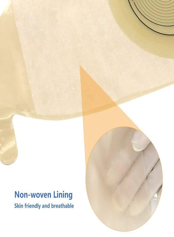 MED Free Single Piece Transparent 75 MM Stoma Bags (Pack Of 10) For urine/stool collection - Image 3
