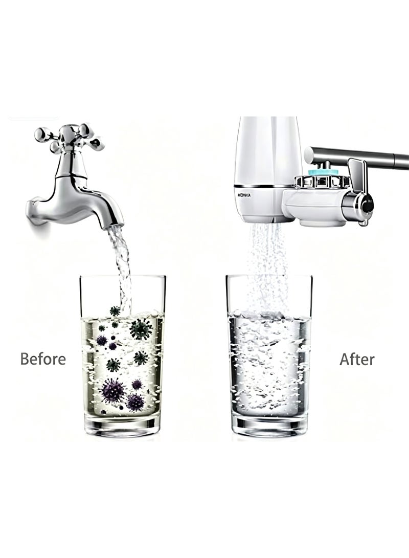 Water Filter for Sink, Complete Faucet Mount Water Filtration System with 4 Filters for Crisp for Tap Water, Under Sink Water Filter System for Kitchen Bathroom Face Eye Wash - Image 2