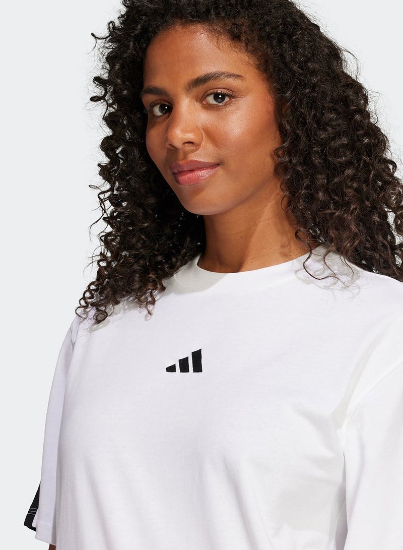 اديداس تيشيرت بوي فريند بثلاث خطوط أساسي - Image 3