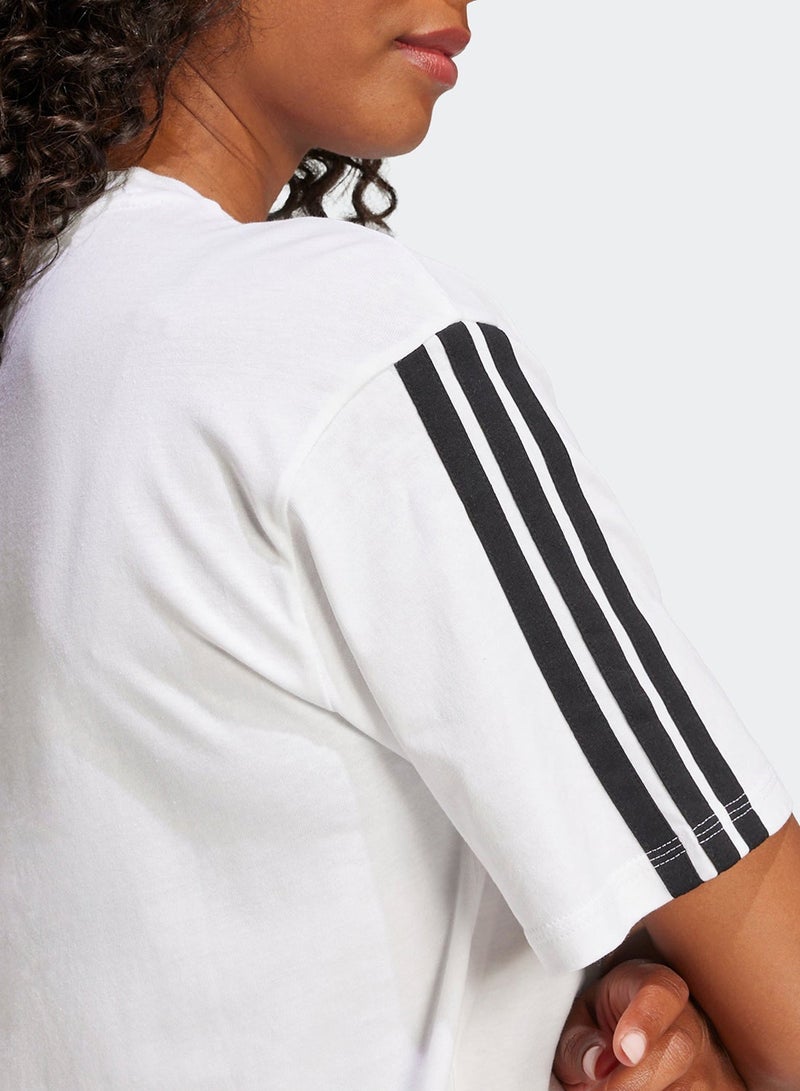 اديداس تيشيرت بوي فريند بثلاث خطوط أساسي - Image 4