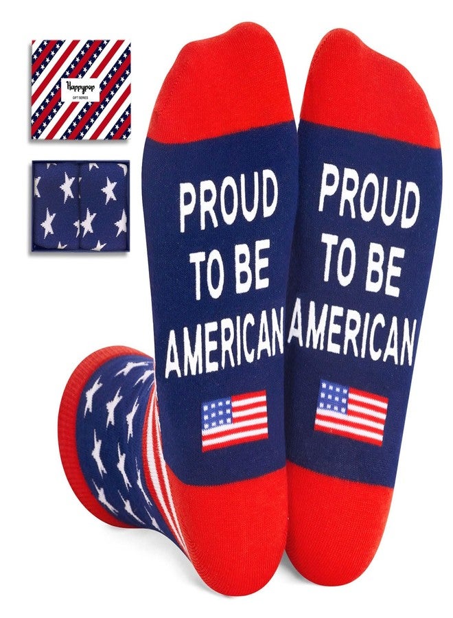 Happy Pop HAPPYPOP Patriots Gifts for Men Women - American Flag Gifts, Republican 4th of July Socks, America Flag USA Patriotic Socks - Image 1