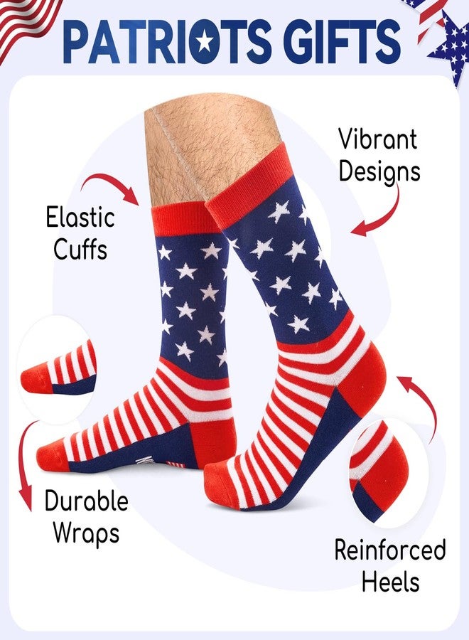 Happy Pop HAPPYPOP Patriots Gifts for Men Women - American Flag Gifts, Republican 4th of July Socks, America Flag USA Patriotic Socks - Image 3