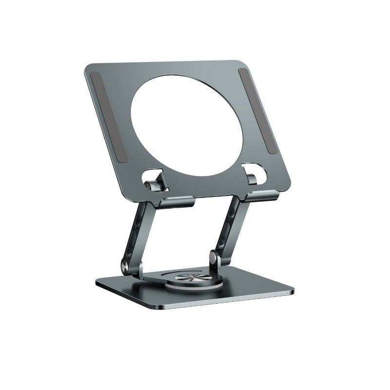 Desktop Rotating Bracket 360-Degree Rotating Hollow Heat Dissipation Stand - Robust Metal Secure Mount for Home Office Desk Gaming Tablet Setup - Image 1
