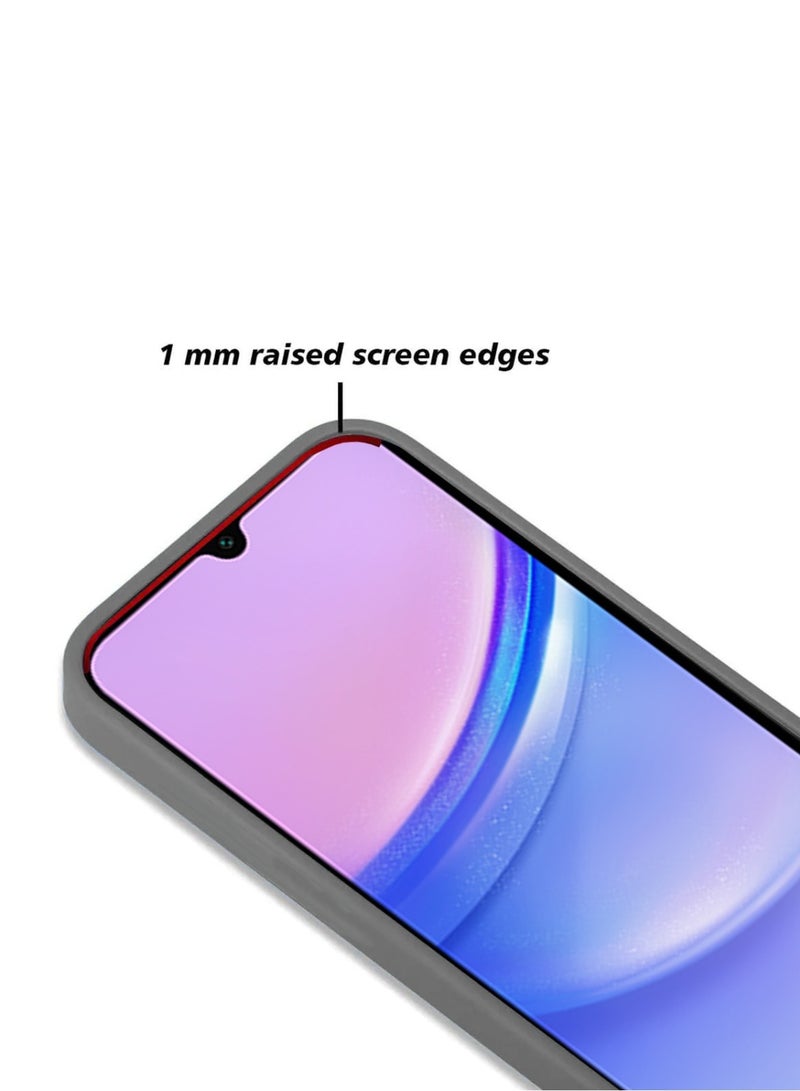 Techie Stylish Silicone Cover with Camera Stash Stand Case for Samsung Galaxy A15 - Dark Grey - Image 3