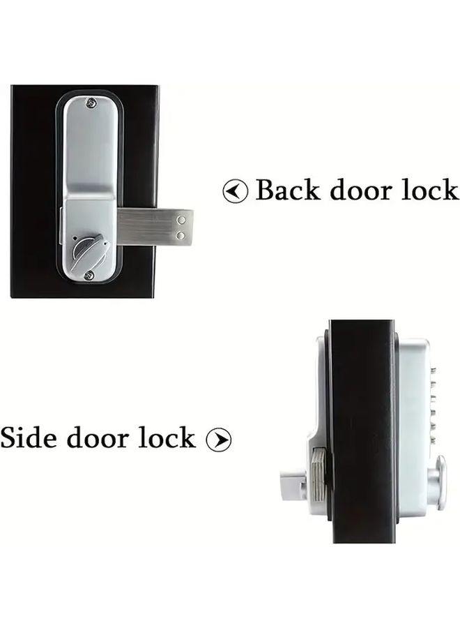 Heavy Duty Mechanical Combination Lock With 4 Digit Code Keyless Entry Safe Lock For Home Office Gym School Commercial Doors Easy Dial Metal Construction Compact Sturdy Design With Numbered Dials And Lever Mechanism Secure Locking Smart Cable Lock For Door Guard 1pc - Image 4