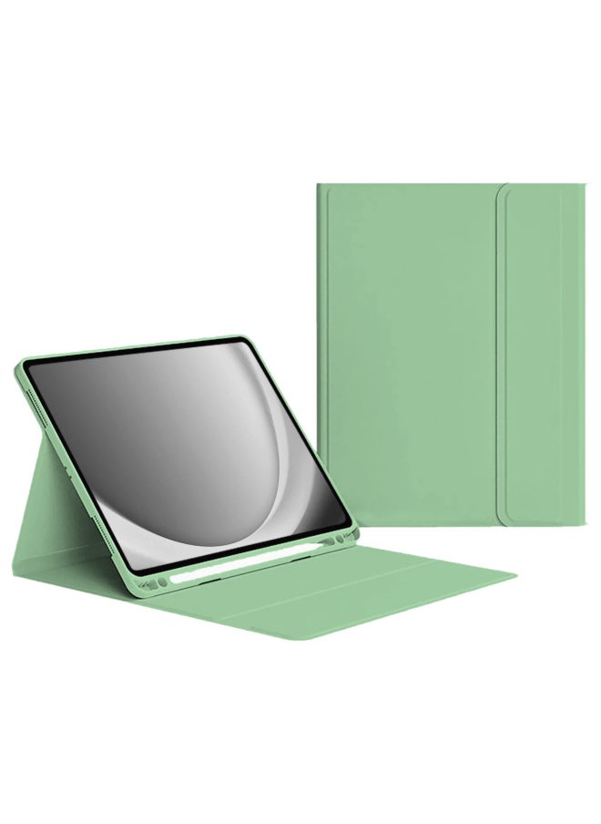 Generic For Apple IPad10 Generation Keyboard Protective Case Pro13 With Pen Slot Bluetooth Keyboard Air11 Anti-drop Protective Case-Color:Matcha Green (single Leather Case)-Applicable Models:iPad 10th （2022）  - Image 1
