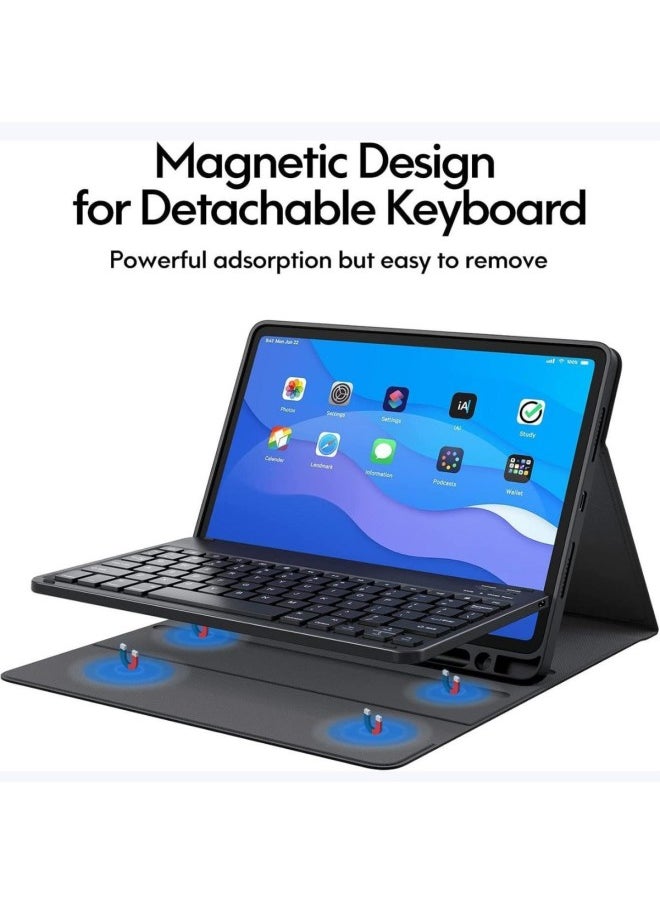 Generic For Apple IPad10 Generation Keyboard Protective Case Pro13 With Pen Slot Bluetooth Keyboard Air11 Anti-drop Protective Case-Color:Matcha Green (single Leather Case)-Applicable Models:iPad 10th （2022）  - Image 5