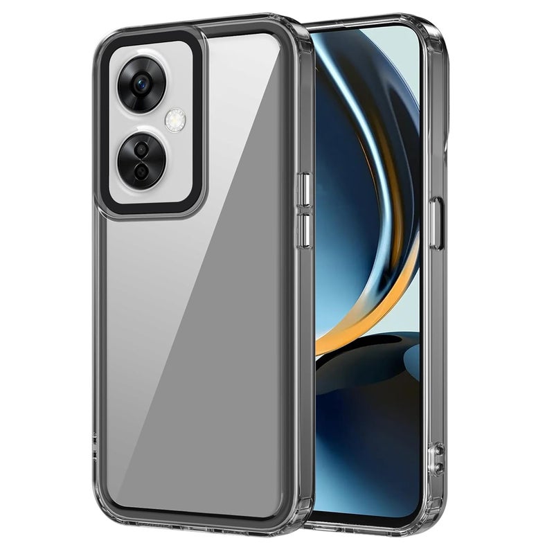ZAPCASE غطاء خلفي لهاتف OnePlus Nord CE 3 Lite 5G | متوافق مع غطاء خلفي لهاتف OnePlus Nord CE 3 Lite 5G | غطاء مع حماية للكاميرا | (TPU + PC | أسود شفاف) - Image 1