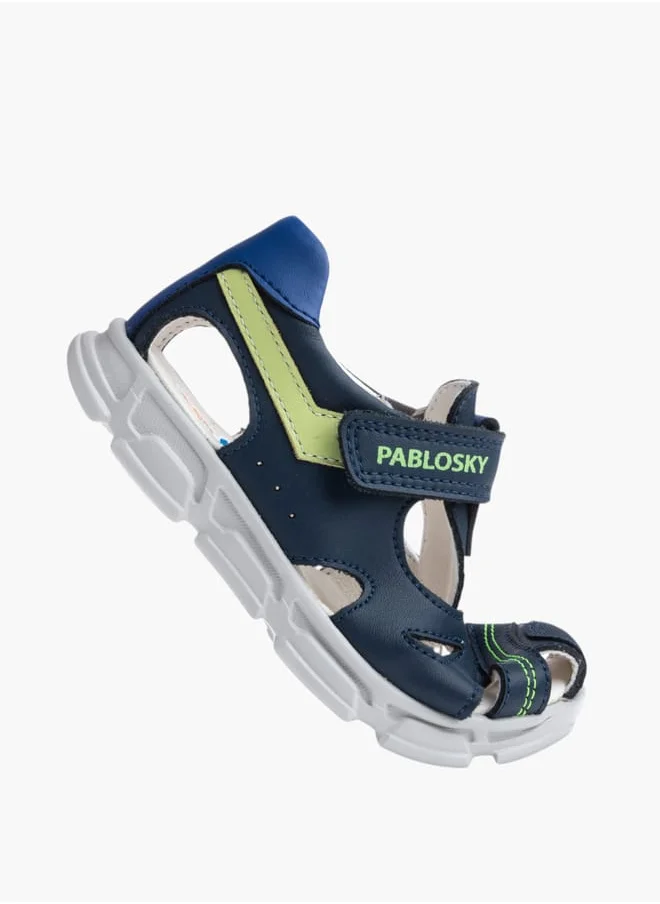 بابلوسكي Boys' Panelled Floaters With Hook And Loop Closure