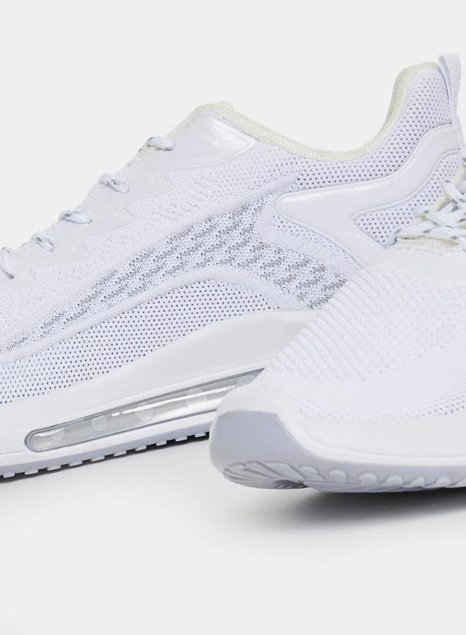 Styli Active Breathable Lace-Up Chunky Sneakers